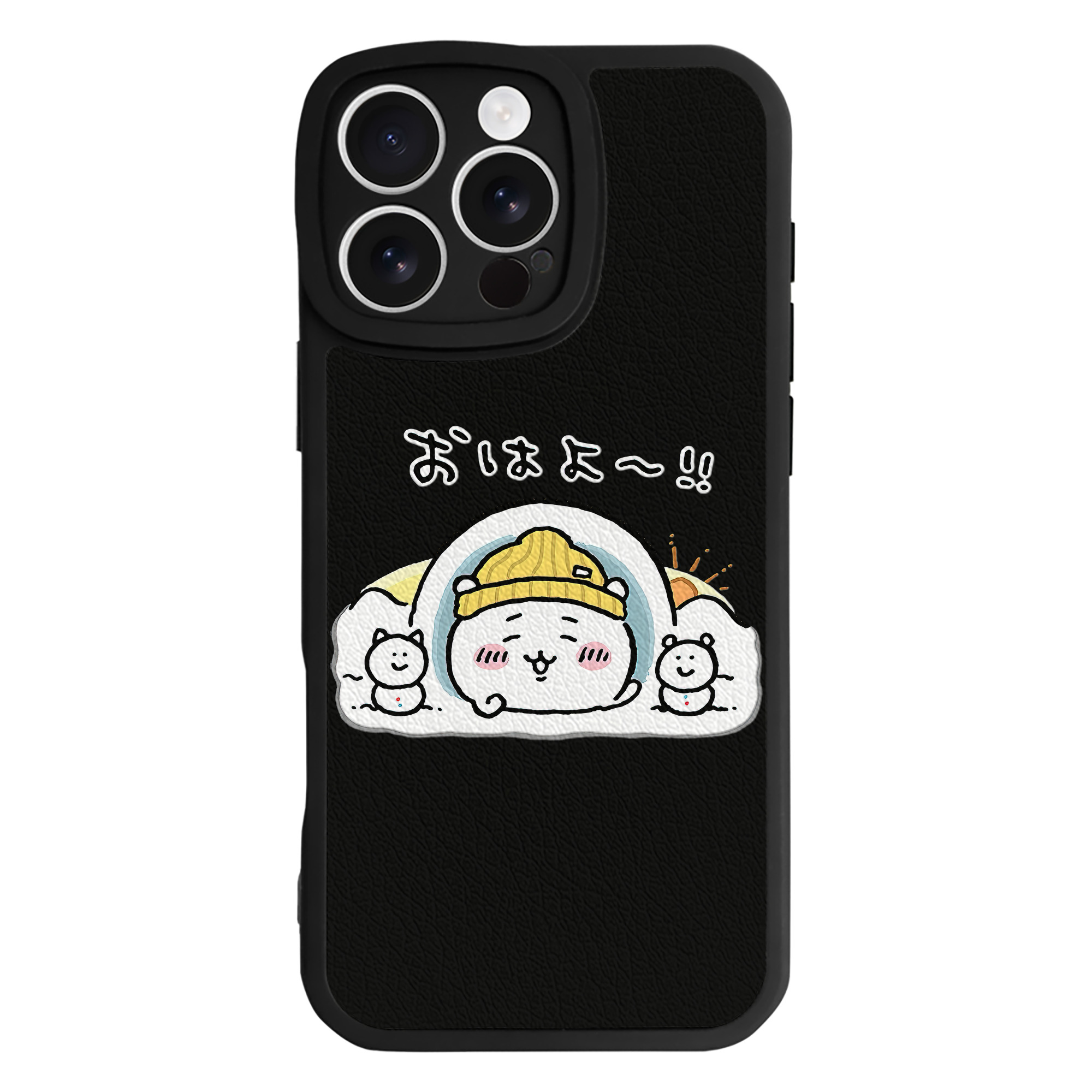（画像用） ちいかわ ちいかわ Chii-kawa chiikawa 【iPhone 16シリーズ対応】シリコンスマホケース（レザー調） 材質：シリコン